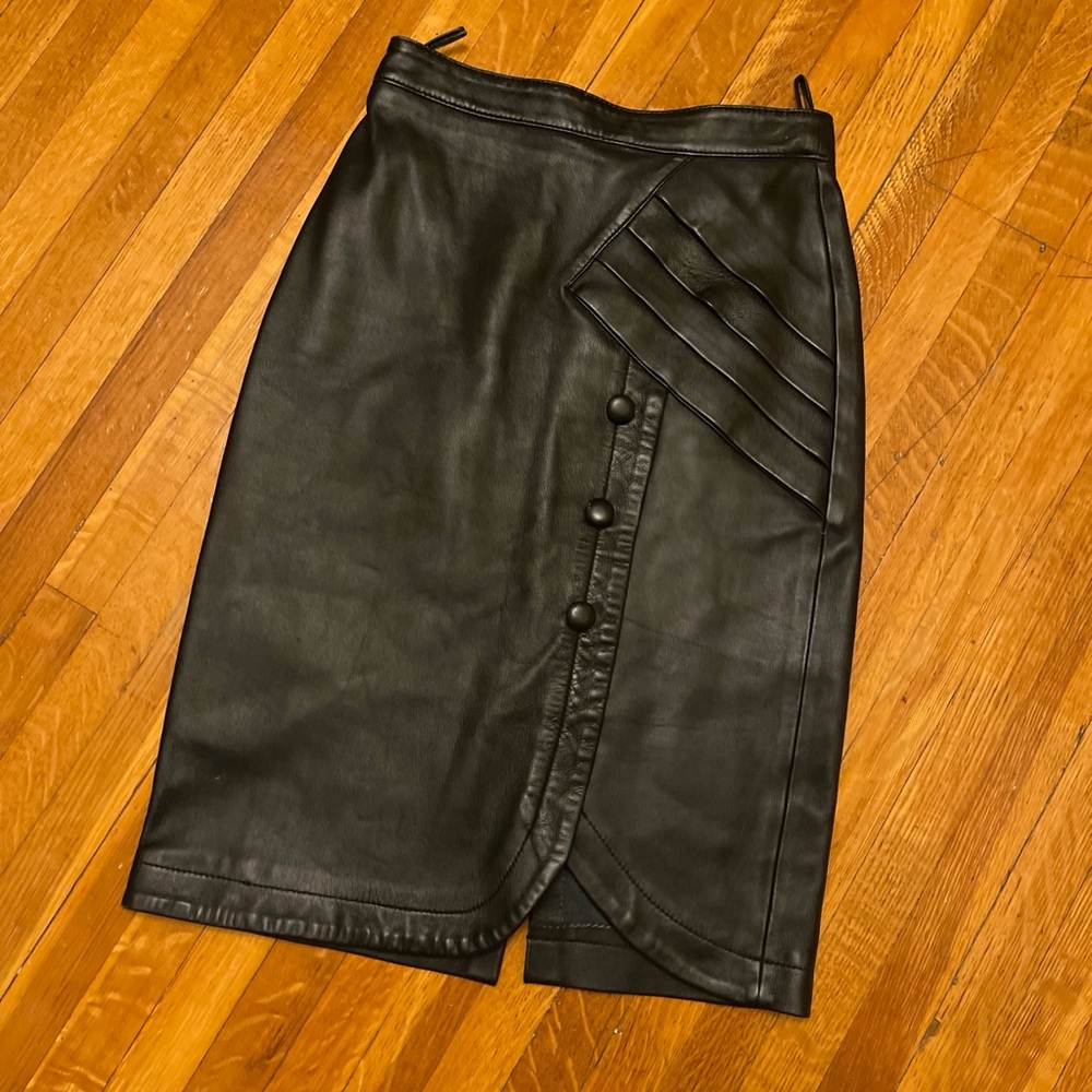 Leather skirt